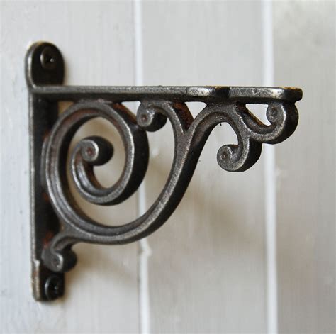 antique style metal shelf brackets|decorative metal shelf brackets uk.